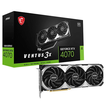 Видеокарта 12Gb MSI RTX 4070 TI VENTUS 3X E1 12G OC