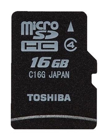 Карта памяти MicroSD Toshiba 16GB SD-C16GR7W4