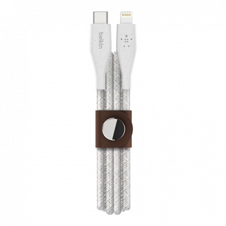 Кабель Belkin DuraTek Plus USB-C - Lightning, 1.2m, white