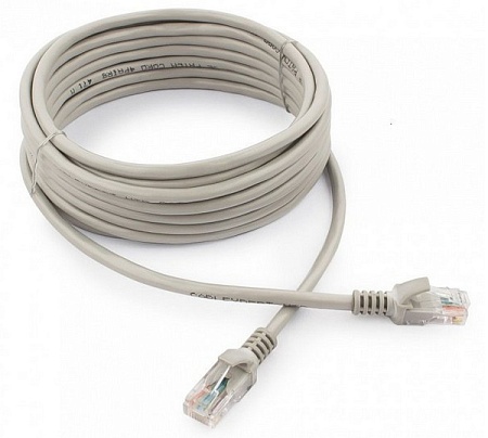 Патч корд UTP 5e-Cat 5 m Cablexpert PP10-5M серый