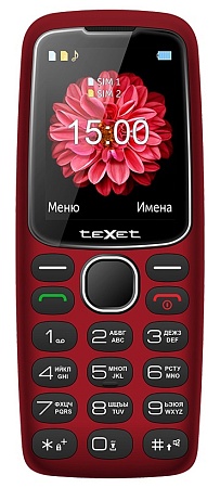 Мобильный телефон Texet TM-B307 Красный