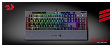 Клавиатура Defender Redragon BRAHMA PRO RU Black