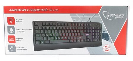 Клавиатура Gembird KB-220L black