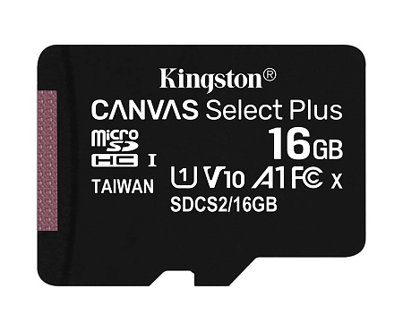 Карта памяти microSDHC 16GB Kingston Canvas Select Plus SDCS2/16GBSP