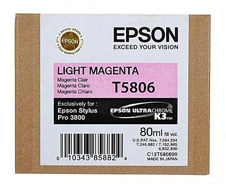 Картридж Epson C13T580600 PRO 3800 пурпурный