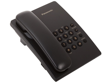 Телефон проводной Panasonic KX-TS2350CAB Black