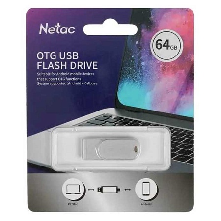 USB flash Netac U785C USB3.0+TypeC Dual Flash Drive 64GB NT03U785C-064G-30PN
