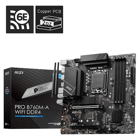 Материнская плата MSI PRO B760M-A WIFI D4