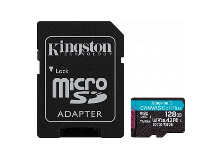 Карта памяти microSDXC 128GB Kingston Canvas Go Plus 170R SDCG3/128GB