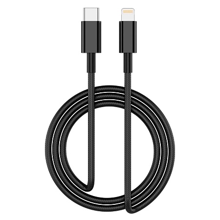 Кабель ARG Type-C to Lightning TLB1 27W Черный Кабель ARG Type-C to Lightning TLB1 27W Черный