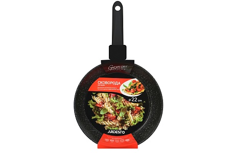 Сковорода Ardesto Gemini Gourmet Savona 22 см, черный, алюминий AR1922PF