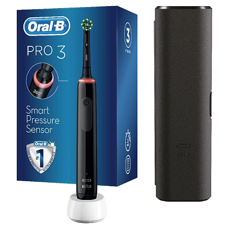 Электрическая зубная щётка Oral-B Pro 3/D505.513.3X BK тип 3772
