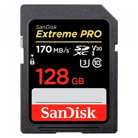 Карта памяти SANDISK Extreme PRO 128GB SDSDXEP-128G-GN4IN