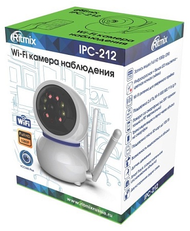 Wi-Fi видеокамера Ritmix IPC-212 Белый