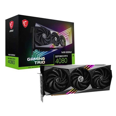 Видеокарта 16Gb MSI RTX4080 GAMING TRIO