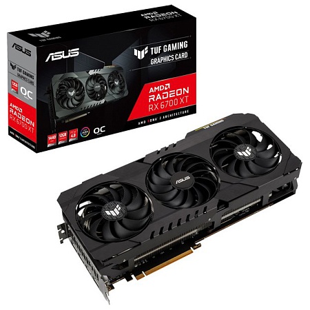 Видеокарта 12Gb ASUS TUF-RX6700XT-O12G-GAMING
