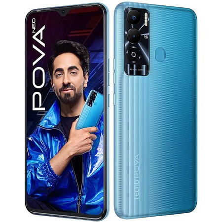 Смартфон TECNO POVA NEO (LE6) 4/64Gb Dual SIM Geek Blue Смартфон TECNO POVA NEO (LE6) 4/64Gb Dual SIM Geek Blue