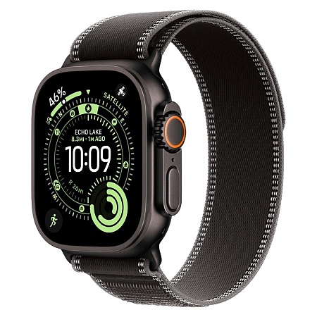 Смарт часы Apple Watch Ultra 3GPS + Cellular49mmBlack Titanium Case with Black/Charcoal Trail Loop