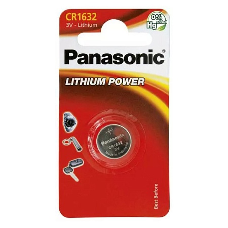 Батарейки Panasonic Дисковые CR-1632EL/1B (038320)