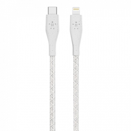 Кабель Belkin DuraTek Plus USB-C - Lightning, 1.2m, white