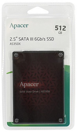 SSD накопитель 512GB Apacer AS350X AP512GAS350XR-1 SSD накопитель 512GB Apacer AS350X AP512GAS350XR-1