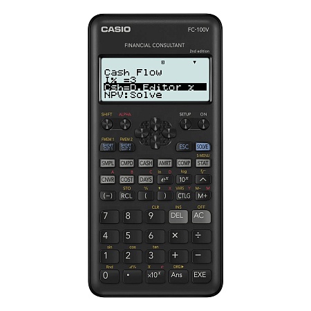 Калькулятор финансовый CASIO FC-100V-2-W-ET