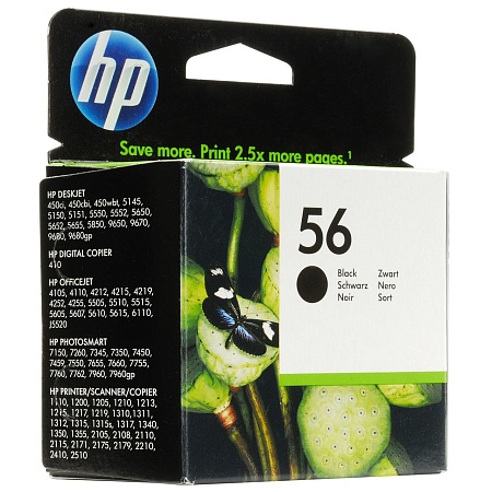 Картридж HP C6656AE Black №56