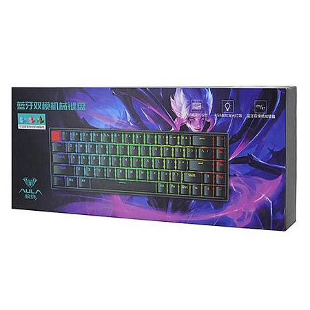 Клавиатура Aula F3068 gray-white