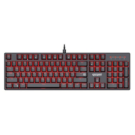 Клавиатура Defender Quest GK-596 RU Black Клавиатура Defender Quest GK-596 RU Black