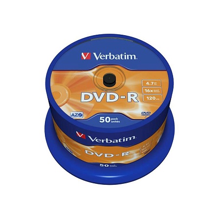 Диск DVD-R Verbatim (43548) 4.7GB 50штук