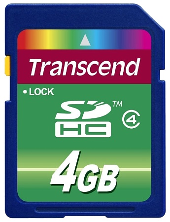 Карта памяти SD Transcend 4GB TS4GSDHC4