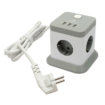 Сетевой фильтр Cablexpert Tower TWR-4-U3-W-2