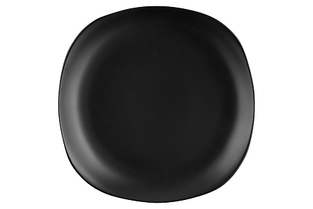 Тарелка обеденная квадратная Ardesto Molize, 27х27 см, черная , керамика AR2927MB
