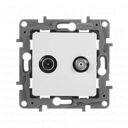 Розетка TV/SAT Legrand Etika 672257 белый
