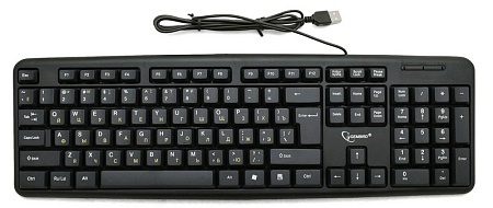 Клавиатура Gembird KB-8320U-Ru-Lat-BL black