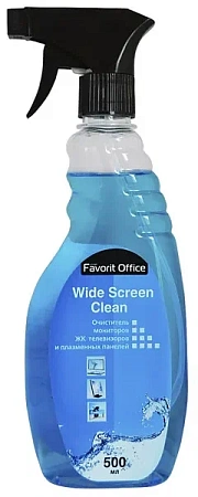 F188334 "FAVORIT OFFICE" Wide Screen Clean- чистящее средство для ухода за ЖК(LCD) экранами, 500 мл.