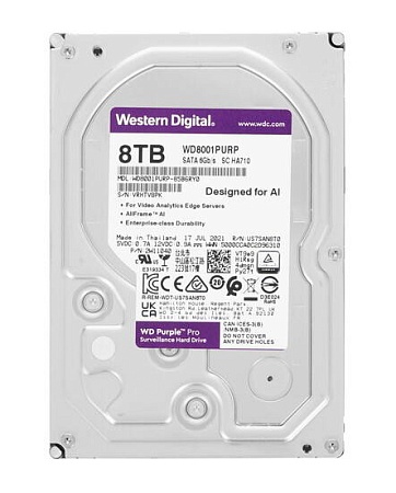Жесткий диск 8Tb Western Digital Purple Pro WD8001PURP