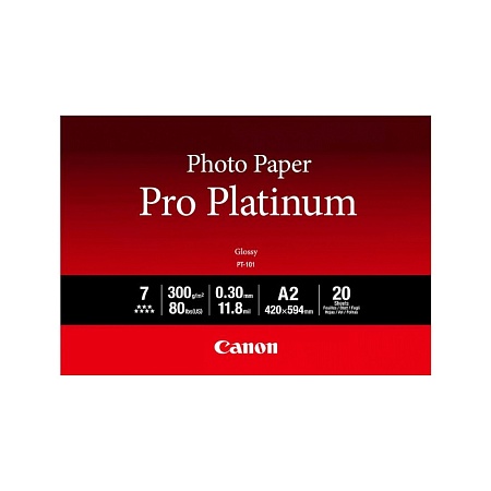 Глянцевая фотобумага Canon PT-101 Pro Platinum A2 20 шт. Глянцевая фотобумага Canon PT-101 Pro Platinum A2 20 шт.