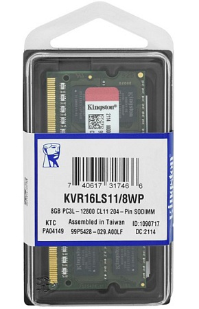 Оперативная память для ноутбука 8 GB Kingston KVR16LS11/8WP