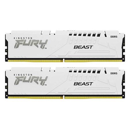 Оперативная память 64GB Kit Kingston FURY Beast White EXPO KF556C36BWEK2-64 Оперативная память 64GB Kit Kingston FURY Beast White EXPO KF556C36BWEK2-64