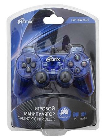 Джойстик Ritmix GP-006 Blue