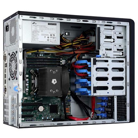 Сервер Supermicro/Xeon E-2274G, 4C/8T, 4.0GHz(4,9GHz)/RAM 16GB/2*SSD 480 GB/300W 80+ Bronze