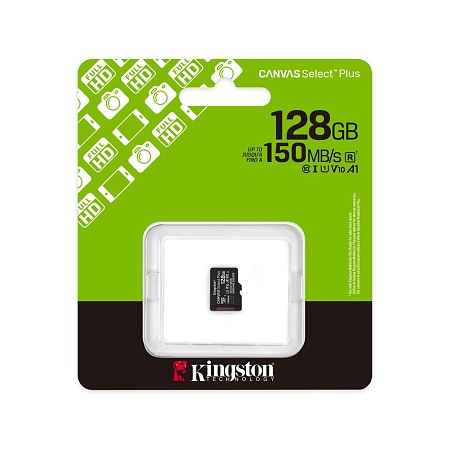 Карта памяти MicroSD 128GB Class 10 UHS-I Kingston SDCS3/128GBSP