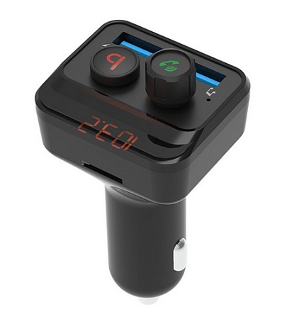 Автомобильный BT/FM модулятор + зарядник Ritmix FMT-B100