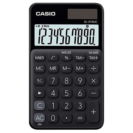 Калькулятор карманный CASIO SL-310UC-BK-W-EC