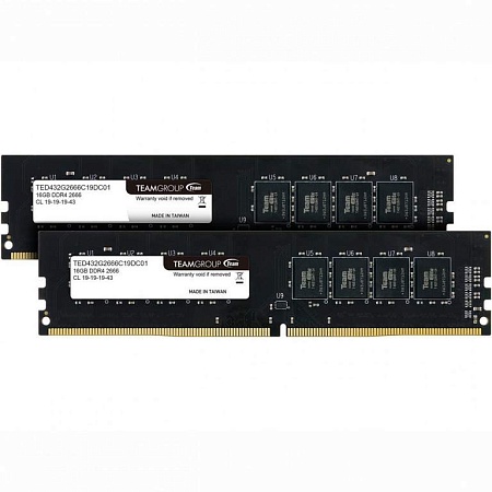 Оперативная память 32GB Kit Team Group ELITE TED432G2666C19DC01