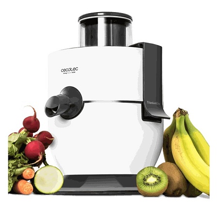 Соковыжималка центробежная Cecotec Strong Titanium 19000 белый Соковыжималка центробежная Cecotec Strong Titanium 19000 белый
