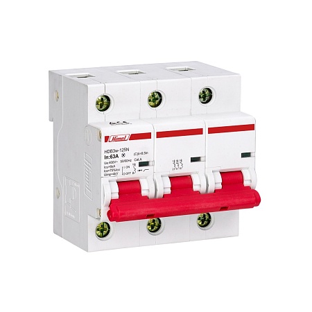 Автоматический выключатель Himel HDB3w-125 3Р 125А С 10кА
