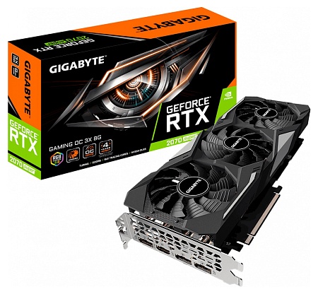 Видеокарта 8 GB Gigabyte RTX 2070 SUPER GV-N207SGAMING OC-8GD