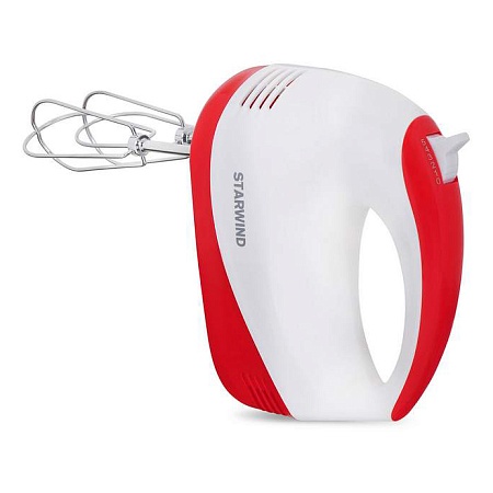 Миксер ручной Starwind SHM-251 белый/коралловый